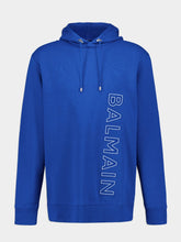 Balmain Embossed-Logo Drawstring Hoodie