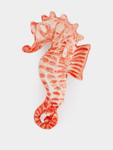 Les Ottomans Ceramic Red Seahorse