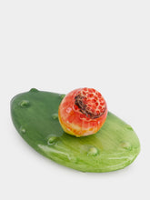 Les Ottomans Ceramic Cactus with Flower