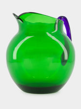 Mario Luca Giusti Green and Blue Pitcher Pallina