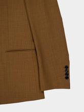 Ami Paris Hazelnut Wool Double-Breasted Twill Jacket