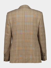 Ami Paris Caramel Prince of Wales Wool Blazer