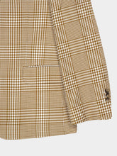 Ami Paris Caramel Prince of Wales Wool Blazer