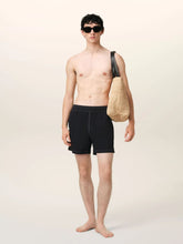 Ami Paris Black Technical Beach Shorts
