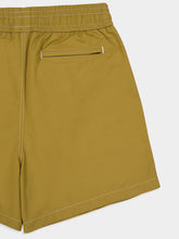 Ami Paris Havana Yellow Technical Beach Shorts