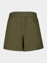 Ami Paris Loden Green Technical Beach Shorts