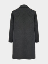 Ami Paris Gris Chine Grey Wool Belted Coat