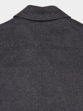 Ami Paris Gris Chine Grey Wool Belted Coat