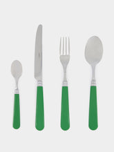 Capdeco Set of 24 Green Helios Cutlery