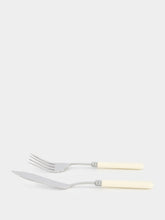 Capdeco Ivory Helios Fork and Knife Serving Set