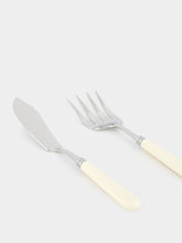 Capdeco Ivory Helios Fork and Knife Serving Set