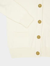 Balmain White Eco-Cashmere Cardigan
