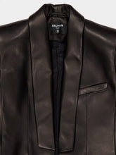 Balmain Black Lambskin Spencer Jacket