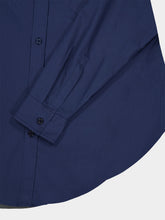 Balmain Blue Loose-Fit Cotton Shirt