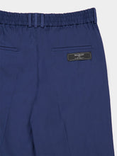 Balmain Blue Regular Fit Cotton Trousers