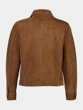 Ami Paris Hazelnut Brown Suede Buttoned Ami De Coeur Jacket