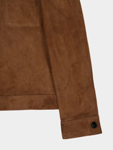 Ami Paris Hazelnut Brown Suede Buttoned Ami De Coeur Jacket