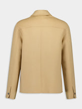 Ami Paris Beige Boxy Buttoned Jacket