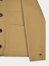 Ami Paris Beige Boxy Buttoned Jacket