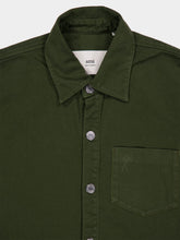 Ami Paris Loden Green Cotton Overshirt