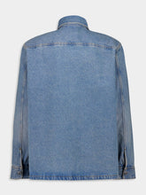 Ami Paris Blue Cotton Ami de Coeur Overshirt