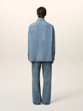 Ami Paris Blue Cotton Ami de Coeur Overshirt