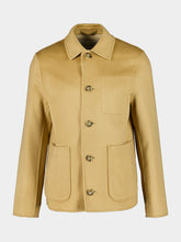 Ami Paris Mastic Beige Wool and Cashmere Jacket