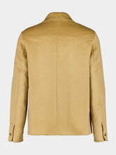 Ami Paris Mastic Beige Wool and Cashmere Jacket