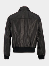 Ami Paris Black Lamb Leather Zipped Jacket