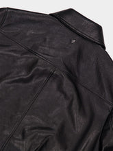 Ami Paris Black Lamb Leather Zipped Jacket