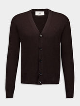 Ami Paris Brown Classic Tonal Cardigan