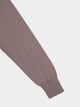 Ami Paris Taupe Buttoned Merino Wool Cardigan