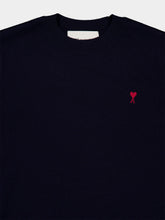Ami Paris Navy Blue Ami De Coeur Wool Sweater