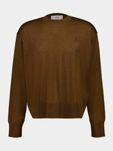 Ami Paris Hazelnut Ami de Coeur Crewneck Sweater