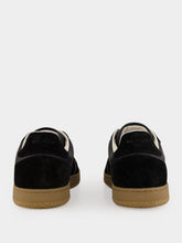 Balmain Black Swan Suede and Leather Trainers