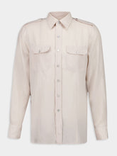Tom Ford Light Beige Military-Inspired Twill Shirt