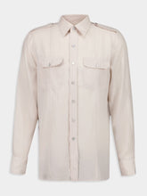 Tom Ford Light Beige Military-Inspired Twill Shirt