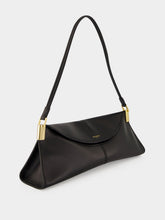 Balmain Black 64-83 Small Smooth Leather Shoulder Bag