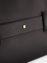 Balmain Black Anthem Smooth Leather Clutch