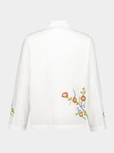 Baziszt White Hocha Long-Sleeved Cotton Shirt