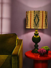 House of Capricorn Sado Green Wood Lamp Base