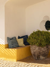 House of Capricorn Handmade Sofia Blue Mixed Recycled Fibres Cushion