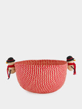 Coro Cora Red Christmas Bread Basket Snowman