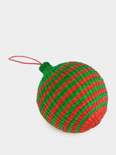 Coro Cora Green and Red Christmas Ball Ornament