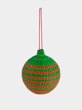 Coro Cora Green and Red Christmas Ball Ornament