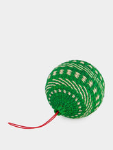 Coro Cora Green and White Christmas Ball Ornament