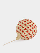 Coro Cora White and Red Christmas Ball Ornament
