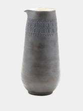 Zeus+Dione Metallic Black Hydria Embossed Pitcher