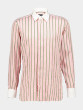 Tom Ford Pipa Oxford Stripe Silk Jacquard Shirt