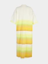 Marrakshi Life Stripe 38 Cotton V-Neck Midi Kaftan
